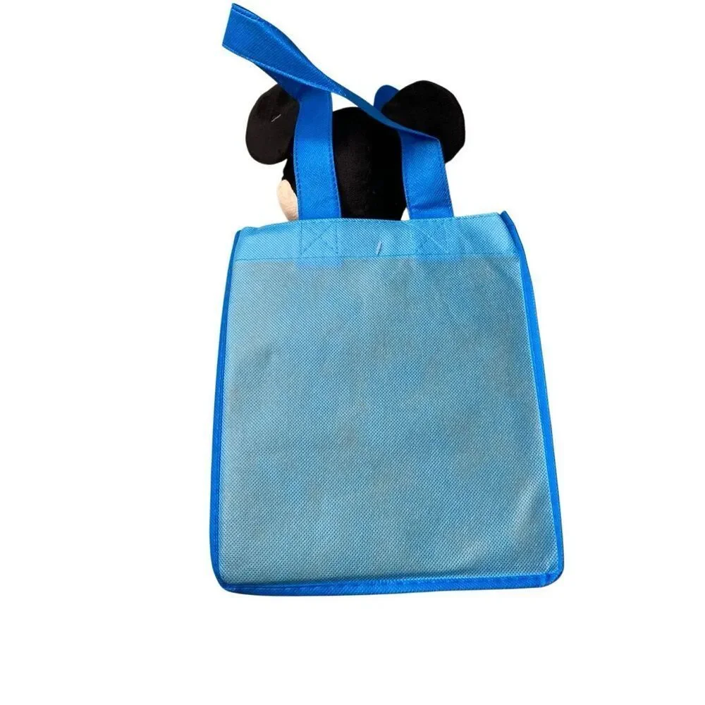 Disney Mickey Mouse Valentine Gift Set Plush Tote Bag Candy Hearts Blue Nwt